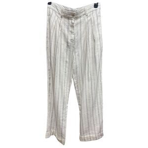 Lee Mathews Striped Irvine Linen Blend Pant NWT Size 2